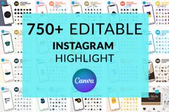 750 Instagram Story Highlight Templates Product Image 1