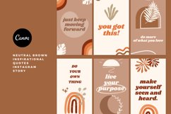 Neutral Brown Quotes Instagram Story Canva Template Product Image 4