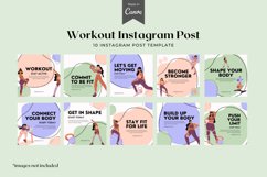 Workout Instagram Post Canva Template Product Image 3