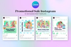 Trendy Sticker Promotional Sale Instagram Canva Template Product Image 2