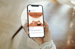 Mental Health Day Instagram Post Canva Template Product Image 6