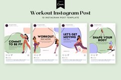 Workout Instagram Post Canva Template Product Image 2