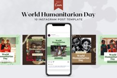 World Humanitarian Day Instagram Post Canva Template Product Image 1
