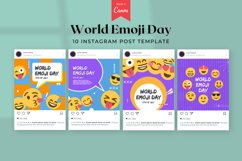 World Emoji Day Instagram Canva Template Product Image 3