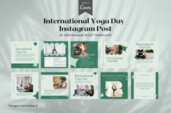 International Yoga Day Instagram Post Canva Template Product Image 3