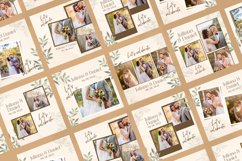 Wedding Photo Card Flower Instagram Post Canva Template Product Image 4