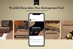 World Chocolate Day Instagram Canva Template Product Image 1