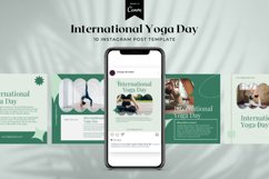 International Yoga Day Instagram Post Canva Template Product Image 1