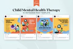 Child Mental Health Therapy Instagram Post Canva Template Product Image 2