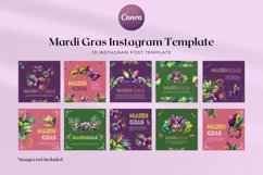 Mardi Gras Instagram Canva Template Product Image 3