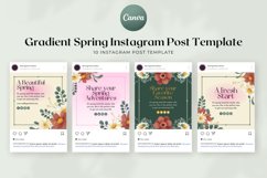 Gradient Spring Instagram Post Canva Template Product Image 2