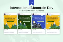 International Mountain Day Instagram Post Canva Template Product Image 2