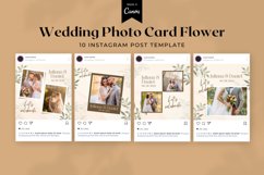 Wedding Photo Card Flower Instagram Post Canva Template Product Image 2