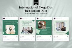 International Yoga Day Instagram Post Canva Template Product Image 2