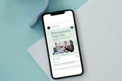 International Yoga Day Instagram Post Canva Template Product Image 4