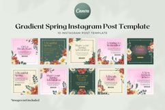 Gradient Spring Instagram Post Canva Template Product Image 3