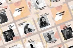 Organic Shapes Instagram Post Template, Canva Templates Product Image 3