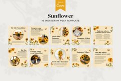 Sunflower Instagram Post Template, Canva Templates Product Image 3