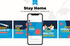 Stay Home Instagram Post, Canva Templates Product Image 3