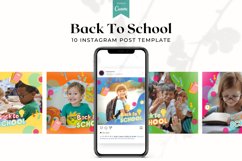Back to School Instagram Post template, Canva Templates Product Image 1