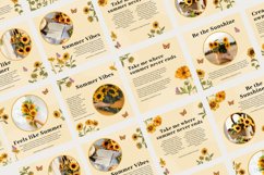 Sunflower Instagram Post Template, Canva Templates Product Image 6