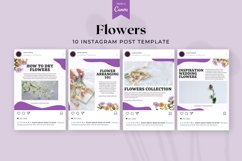 Flowers Instagram Post Template, Canva Templates Product Image 2