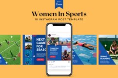 Women In Sport Instagram Post Canva Template Product Image 3