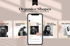 Organic Shapes Instagram Post Template, Canva Templates Product Image 1