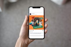 Trendy cartoon instagram posts, Canva Templates Product Image 2