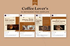 Coffee Lover's Instagram Post, Canva Templates Product Image 3