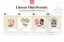 Linear Flat Beauty Instagram Post Template, Canva Templates Product Image 4