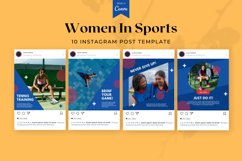 Women In Sport Instagram Post Canva Template Product Image 2