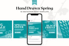 Hand drawn spring sale instagram posts, Canva Templates Product Image 3