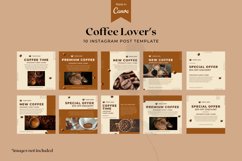 Coffee Lover's Instagram Post, Canva Templates Product Image 1