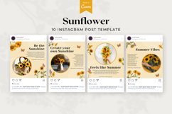 Sunflower Instagram Post Template, Canva Templates Product Image 2