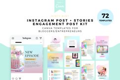 Minty Mint, Instagram Post and Story template CANVA Product Image 1