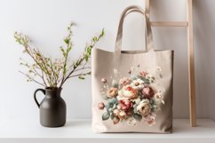 Vintage Flowers Watercolor Floral Clipart Product Image 3