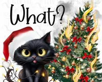 What Cat Christmas Tree, Christmas Animal PNG for Cat Lovers Product Image 7