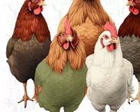 Cute Chicken Breeds, Farm Gift for Women & Animal Lovers Product Image 5