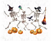 Halloween Dancing Skeletons Digital Download PNG Product Image 6