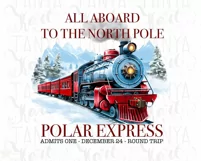 Polar Express PNG, Merry Christmas Sublimation Design Product Image 7