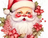Red Santa Claus Sublimation PNG for Shirts Product Image 4