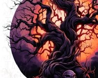 Spooky Halloween Tree Sublimation Designs - Digital Download Product Image 5