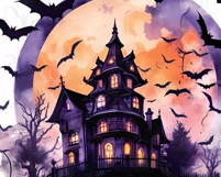 Halloween House PNG for Shirt Design Product Image 5
