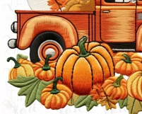Digital Download Pumpkin Truck PNG Product Image 5