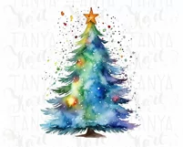 Pastel Candy Christmas Tree PNG | Merry Christmas PNG Product Image 7