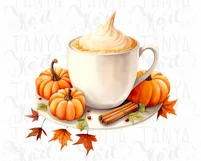 Tis The Season Fall Pumpkin Spice Latte - Warm Cozy Autumn Product Image 5