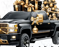 Merry Christmas Truck Sublimation Download Product Image 5
