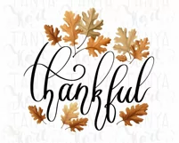 Thankful PNG Digital Download Sublimation Designs Product Image 3