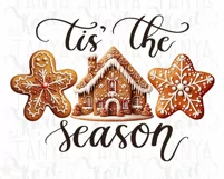 Gingerbread House, Tis the Season PNG Design Product Image 6